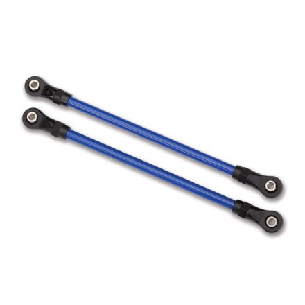 Traxxas Suspension links, rear lower, blue (2) (5x115mm, powder coated steel) (assembled with hollow balls) (for use with #8140X TRX-4® Long Arm Lift Kit)