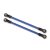 Traxxas Suspension links, rear lower, blue (2) (5x115mm, powder coated steel) (assembled with hollow balls) (for use with #8140X TRX-4® Long Arm Lift Kit)