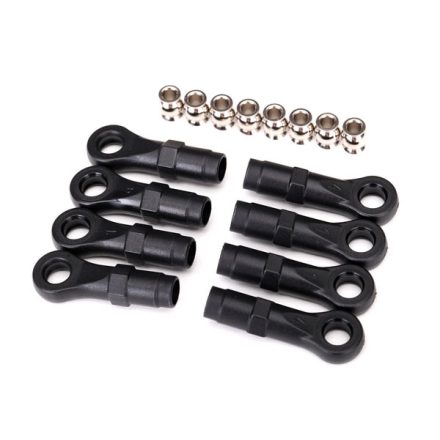 Traxxas Rod ends, extended (standard (4), angled (4))/ hollow balls (8) (for use with TRX-4® Long Arm Lift Kit)