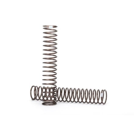 Traxxas Springs, shock, long (natural finish) (GTS) (0.29 rate, white stripe) (for use with TRX-4® Long Arm Lift Kit)