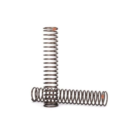 Traxxas Springs, shock, long (natural finish) (GTS) (0.39 rate, orange stripe) (for use with TRX-4® Long Arm Lift Kit)
