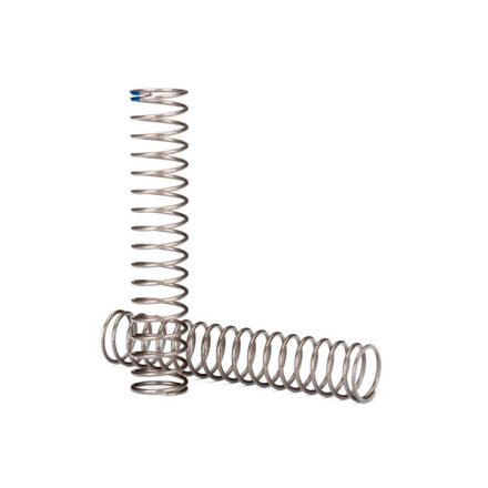 Traxxas Springs, shock, long (natural finish) (GTS) (0.62 rate, blue stripe) (for use with TRX-4® Long Arm Lift Kit)
