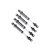Traxxas Shocks, GTS, silver aluminum (assembled without springs) (4) (for use with #8140 TRX-4® Long Arm Lift Kit)