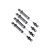 Traxxas Shocks, GTS, silver aluminum (assembled without springs) (4) (for use with #8140 TRX-4® Long Arm Lift Kit)