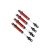 Traxxas Shocks, GTS, aluminum (red-anodized) (assembled without springs) (4) (for use with #8140R TRX-4® Long Arm Lift Kit)