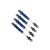 Traxxas Shocks, GTS, aluminum (blue-anodized) (assembled without springs) (4) (for use with #8140X TRX-4® Long Arm Lift Kit)