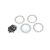 Traxxas Beadlock rings, satin (2.2") (aluminum) (4)/ 2x10 CS (48)