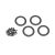Traxxas Beadlock rings, black (2.2") (aluminum) (4)/ 2x10 CS (48)