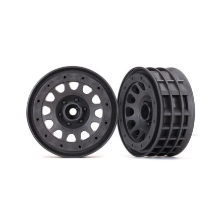 Traxxas Wheels, Method 105 2.2" (charcoal gray, beadlock) (beadlock rings sold separately)