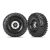 Traxxas Tires and wheels, assembled (Method 105 black chrome beadlock wheels, Canyon Trail 2.2" tires, foam inserts) (1 left, 1 right)