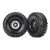 Traxxas Tires and wheels, assembled (Method 105 black chrome beadlock wheels, Canyon Trail 1.9" tires, foam inserts) (1 left, 1 right)