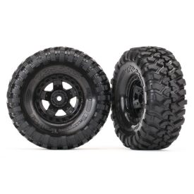   Traxxas Tires and wheels, assembled, glued (TRX-4® Sport wheels, Canyon Trail 1.9 tires) (2)