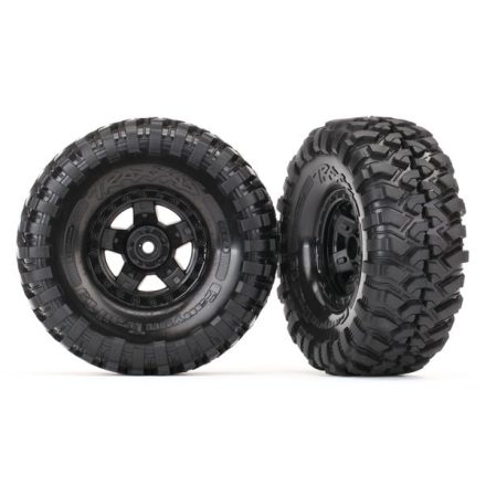 Traxxas Tires and wheels, assembled, glued (TRX-4® Sport wheels, Canyon Trail 1.9 tires) (2)