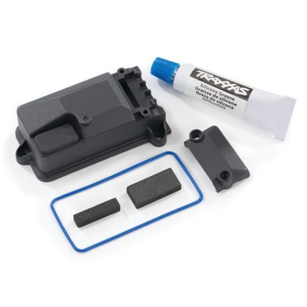 Traxxas Receiver box cover (for use only with #8224 receiver box & #2260 BEC)/ foam pads/ seals/ silicone grease