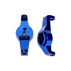   Traxxas  Caster blocks, 6061-T6 aluminum (blue-anodized), left and right