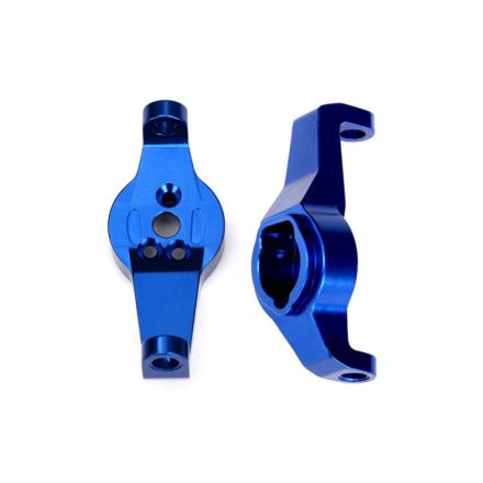 Traxxas  Caster blocks, 6061-T6 aluminum (blue-anodized), left and right