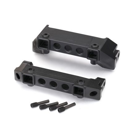 Traxxas Bumper mounts, front & rear/ screw pins (4)