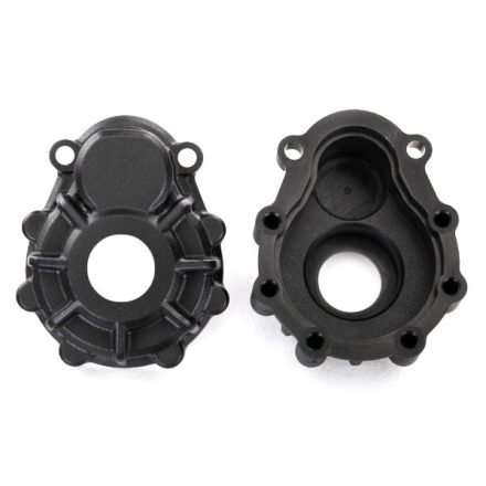 Traxxas Portal housings, outer, 6061-T6 aluminum (charcoal gray-anodized) (2)/ 2.5x10 CS (12)