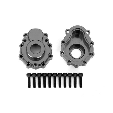 Traxxas Portal housings, outer, 6061-T6 aluminum (charcoal gray-anodized) (2)/ 2.5x10 CS (12)