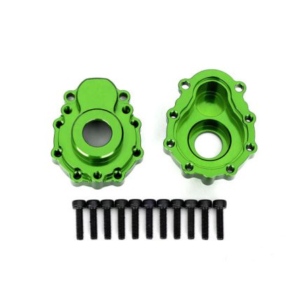 Traxxas Portal housings, outer, 6061-T6 aluminum (green-anodized) (2)/ 2.5x10 CS (12)