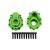 Traxxas Portal housings, outer, 6061-T6 aluminum (green-anodized) (2)/ 2.5x10 CS (12)