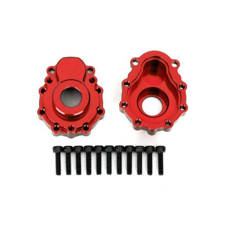 Traxxas Portal housings, outer, 6061-T6 aluminum (red-anodized) (2)/ 2.5x10 CS (12)