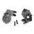 Traxxas Portal housings, inner (front), 6061-T6 aluminum (charcoal gray-anodized) (2)/ 3x12 BCS (2)