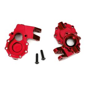   Traxxas Portal housings, inner (front), 6061-T6 aluminum (red-anodized) (2)/ 3x12 BCS (2)