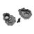 Traxxas Portal housings, inner (rear), 6061-T6 aluminum (charcoal gray-anodized) (2)/ 2.5x10 CS (2)
