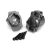 Traxxas Portal drive axle mount, rear, 6061-T6 aluminum (charcoal gray-anodized) (left and right)/ 2.5x16 CS (4)