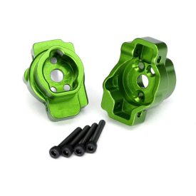   Traxxas Portal drive axle mount, rear, 6061-T6 aluminum (green-anodized) (left and right)/ 2.5x16 CS (4)
