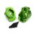 Traxxas Portal drive axle mount, rear, 6061-T6 aluminum (green-anodized) (left and right)/ 2.5x16 CS (4)