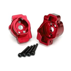   Traxxas Portal drive axle mount, rear, 6061-T6 aluminum (red-anodized) (left and right)/ 2.5x16 CS (4)