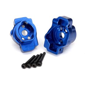   Traxxas  Portal drive axle mount, rear, 6061-T6 aluminum (blue-anodized) (left and right)/ 2.5x16 CS (4)