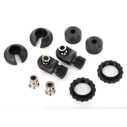Traxxas Caps & spring retainers, GTS shocks (upper cap (2)/ hollow balls (4)/ bottom cap (2)/ upper retainer (2)/ lower retainer (2))