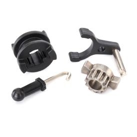   Traxxas Drive hub, 2-speed/ shift dog/ shift fork/ 2-speed linkage