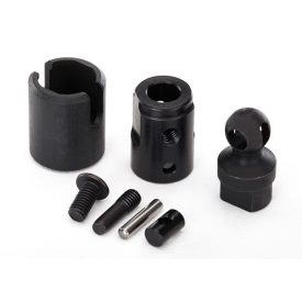   Traxxas Output drive, transmission or differential (pin retainer (1)/ drive cup (1)/ drive ball (1)/ drive pin (1)/ 3x11 screw pin (1)/ cross pin (black) (1) 3x6 BCS with threadlock (1))