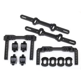   Traxxas Body mounts, front & rear/ body mount posts/ body mount sliders