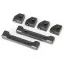 Traxxas Mounts, suspension arms (front & rear)/ hinge pin retainers (4)