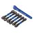 Traxxas Turnbuckles, aluminum (blue-anodized), camber links, 32mm (front) (2)/ camber links, 28mm (rear) (2)/ toe links, 34mm (2)/ aluminum wrench