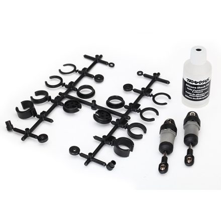 Traxxas  Ultra Shocks (grey) (short) (includes spring pre-load spacers) (2)