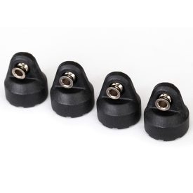   Traxxas  Shock caps (black) (4) (assembled with hollow balls)