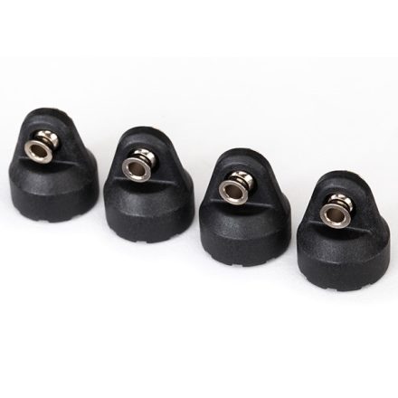 Traxxas  Shock caps (black) (4) (assembled with hollow balls)