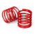 Traxxas Spring, shock (red) (4.075 rate, green stripe) (2)