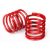 Traxxas Spring, shock (red) (4.4 rate, black stripe) (2)