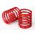 Traxxas Spring, shock (red) (3.325 rate, orange stripe) (2)