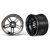Traxxas Wheels, 1.9" split-spoke (black chrome) (wide, rear) (2)