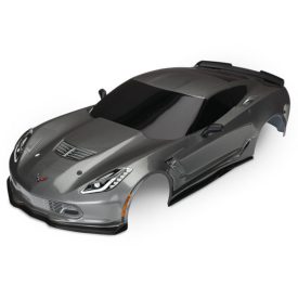  Traxxas Body, Chevrolet Corvette Z06, graphite (painted, decals applied)