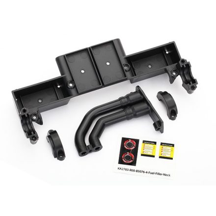 Traxxas Chassis tray/ driveshaft clamps/ fuel filler (black)