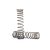 Traxxas Spring, shock, 139mm (natural finish) (GTR) (progressive, 1.250 rate, blue stripe) (2)